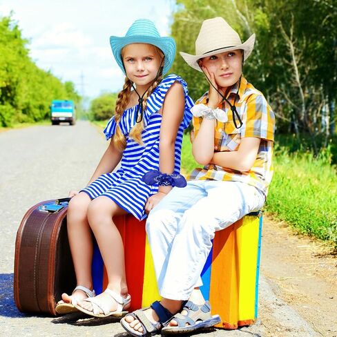SATINIOR 12 Set Kid Straw Cowboy Hats with Bandanas Cowboy Costume Bandanas for Western Party Kid Costume in Saudi Arabia
