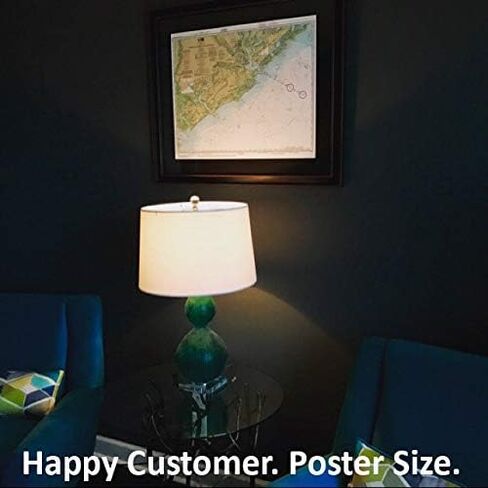 Framed Nautical Map 14833 : Buffalo Harbor, NY- Standard Size. Handmade in USA in Saudi Arabia