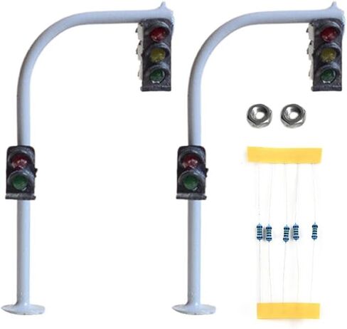 2PCS إشارات قطار السكك الحديدية ، 3 PCS ، إشارات Lights Clock Clock HO SCALE MACET in Saudi Arabia