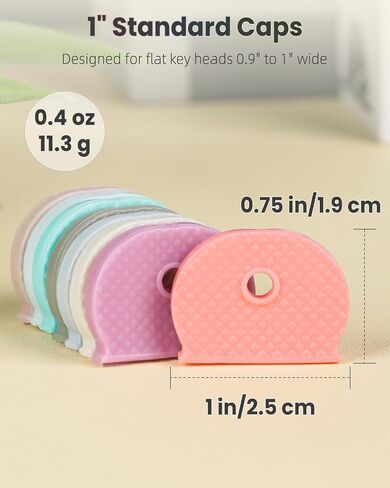 يغطي مفتاح UniClife 16 PCS CAPS ، 1 "معرفات المفاتيح ، أغطية مفاتيح مسدود ناعمة لمفتاح المنزل ، حماة الرأس الرئيسية للمفاتيح القياسية (غير مناسبة للمفاتيح ذات الشكل الفردي) ، 8 ألوان in Saudi Arabia