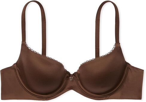 Victoria's Secret Everyday Comfort T Shirt Demi Bra, Lace, Bras for Women, Body by Victoria Collection, Marzipan (32DD) in Saudi Arabia