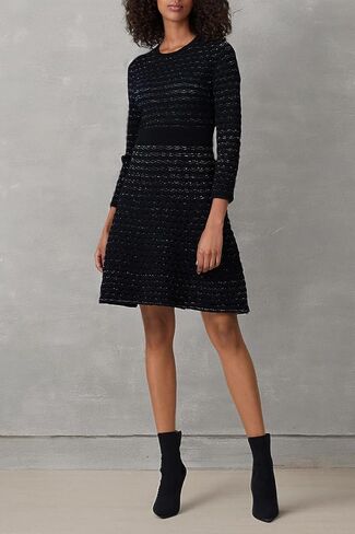 كيت سبيد نيويورك فستان سويتر بتصميم صدفي لامع محبوب مسبقًا من Rent The Runway in Kuwait