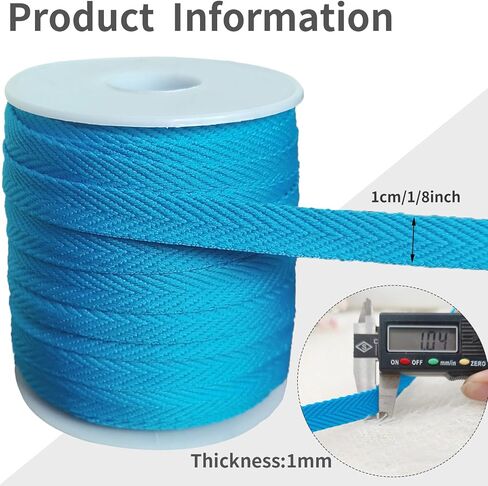 3/8 بوصة الشريط Twill Twill - 25 ياردة تقليم القطن من البوليستر ، حزام حزام ناعم ناعم بسمك 1 مم للخياطة والملابس ، شريط تحيز مزدوج مسطح (Khaki 005) in Saudi Arabia