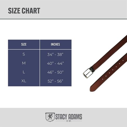 STACY ADAMS mens Crocker Stretchable Belt, Cognac, Large US in Saudi Arabia