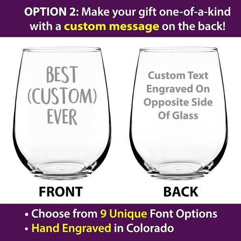 Best Grandpa Ever - Stemless Wine Glass Gift for Grandfathers & Dads - Fun Birthday Glassware - Large Glasses in Saudi Arabia