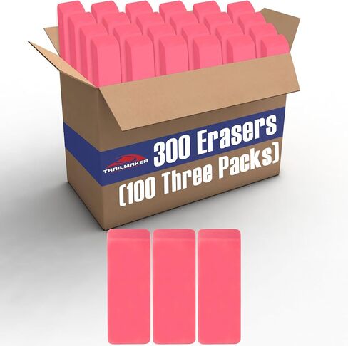 Pink Bevel Erasers for Kids - Large, Latex Free - 300 in a Bulk Pack in Saudi Arabia