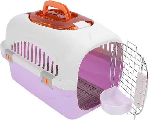Focket Pet Carrier, 2 Door Top Load Hard Sided Dogs, Cats Pet Travel Carrier with 2 Door Top and Front Door Access, Dog Crate for Pets Kennel Air and Travel (Yellow) in Saudi Arabia
