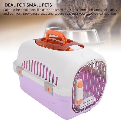 Focket Pet Carrier, 2 Door Top Load Hard Sided Dogs, Cats Pet Travel Carrier with 2 Door Top and Front Door Access, Dog Crate for Pets Kennel Air and Travel (Yellow) in Saudi Arabia
