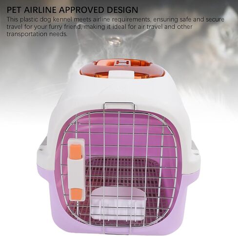 Focket Pet Carrier, 2 Door Top Load Hard Sided Dogs, Cats Pet Travel Carrier with 2 Door Top and Front Door Access, Dog Crate for Pets Kennel Air and Travel (Yellow) in Saudi Arabia