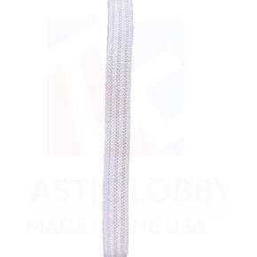 1/4" (6mm) Latex-Free White Knitted Elastic - US Made 10 Yards