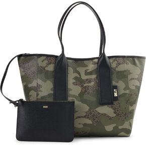 DKNY Classic Grayson Lg Tote, Natural/BLK in Kuwait