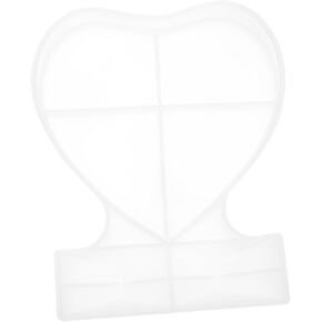 DOITOOL 1Pc Heart Shaped Epoxy Photo Frame Mold DIY Casting Mold for Romantic Picture Frames Durable and Easy to for Home Decor and Crafts