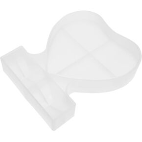 ARTIBETTER 1Pc Heart Shaped Photo Frame Epoxy Mold DIY Casting Mold for Creative Picture Frame Making Unique Love Design for Romantic Home Decor for Craft Projects