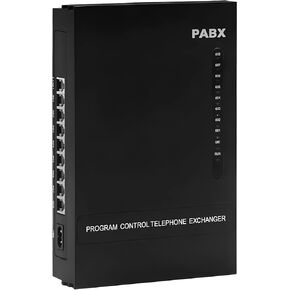 Pabx Phone System with 2 Co Lines, 8 Extensions, Office PBX Switchboard, Auto Attendant, Intercom, Small Business Phone Network