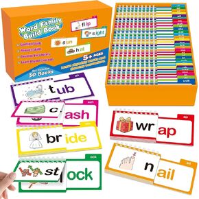 30 Read and Rhyme Flip Books Claritydream Flip Books ABC Vocabulary Flash Cards Interactive Reading Flash Cards