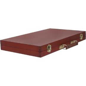 Wooden Painting Box with Comfortable Handle Durable Art Supplies Storage Case for Students Easy Organization for Brushes Pens and More for Outdoor Use