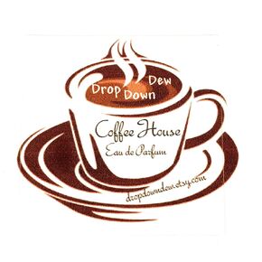 Coffee House Eau de Parfum, Coffee Scent Perfume Spray, Glass Spray Bottle, Gourmand Perfume, Handmade