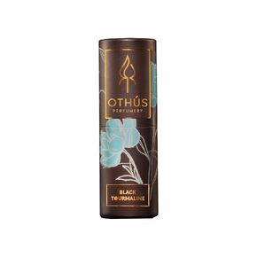Black Tourmaline Solid Perfume – Rosewood, Copaiba, Sandalwood, Tobacco Absolute, Patchouli, Mandarin – Convenient Twist Tube for Travel – Natural Solid Eau de Parfum – 0.17 Ounce