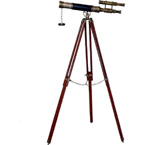 brasss Telescope Victorian Marine Antique Floor Standing Brass Telescope Navy Adjustable Vintage Nautical Adventures