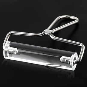 Acrylic Roller, Ideal for Anti Skid Tape Construction Tools, Clay Rolling Pin and Stamping Tools (4-Inch, Clear)