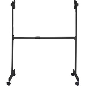 Mobile Dry Erase Board Stand Portable Adjustable Rolling Stand,Black Metal Whiteboard Easel,for Home Office Classroom