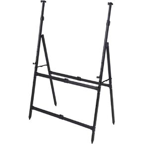 Foldable Dry Erase Board Metal Stand Large Whiteboard Chalkboard Easel,Height Adjustable,Fits Whiteboard Length Size 120 300cm,Black