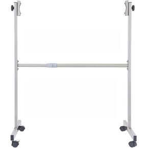 Rolling Whiteboard Stand Dry Erase Board Easel with Wheels,Adjustable Height Angle,Mobile Standing Stand for Office,Classroom,Home