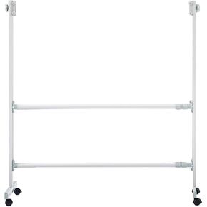 Rolling Metal Stand with Wheels H Style Portable Stand Dry Erase Board Easel,Stand Only for Office, Classroom and Home