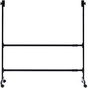 Mobile Whiteboard Stand Large Dry Erase Board Portable Rolling Metal Easel for Office Classroom Home,Black,Stand Only