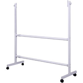 Teaching Blackboard Movable Whiteboard Stand,Rolling Dry Erase Board Easel with Wheels, for Office, Classroom,Home