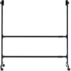 Mobile Whiteboard Stand Large Dry Erase Board Portable Rolling Metal Easel for Office Classroom Home,Black,Stand Only