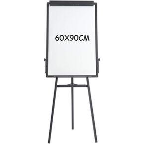 Tripod Flip Chart Easel 60X90CM,Height Adjustable and Foldable,Portable Dry Erase Board for Office Teaching and Family