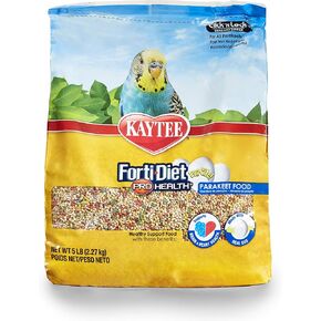 Kaytee Forti-Diet Egg-Cite Parakeet Pet Bird Food, 5 Pound