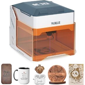 WAINLUXPRO K10 3W Laser Engraver Machine, Mini Laser Engraving Machine for Wood Leather Silicone Paper Glass Acrylic Cloth, Grabadora Láser, Engraver Laser Class1