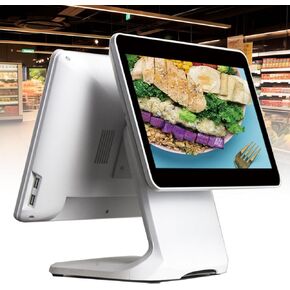 Dual-Screen Smart Cash Register,POS Systems,15.6 inch Cash Register Monitor,CPU N2930, 4gb Ram, 64gb Ssd, Cash Register Resolution,for Retail, Restaurant, Store POS Systems for Small Business