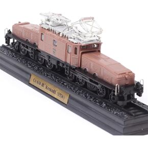 DAGIJIRD Alloy 1/160 Scale Vintage Crocodile Class Ce 6/8 III Electric Locomotive 1926 Krokodil Train Model with Display Stand