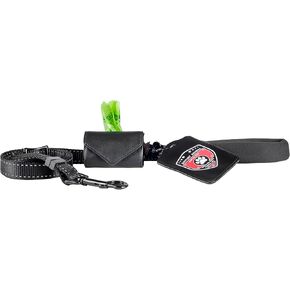 Improved Emotional Support Animal Leash with Detachable Id Card Holder Plus Seat Belt Clip