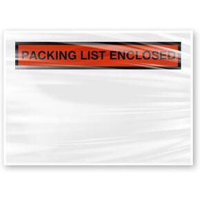 8NET 1000 Counts Packing List Envelopes 7.5’’ x 5.5’’, Clear Self-Adhesive, Packing Slips Invoice Mailing Packing Enclosed Pouches