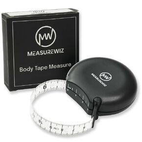 Body Tape Measure - 80 Inch 200 cm Retractable Mini Measuring Tool - Tracker for Weight Loss & Body Fat Measurements - Waist/Bra Measurement Kit