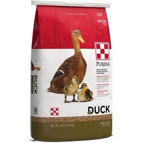 Purina Duck Food Pellets with Niacin, Prebiotics & Probiotics, Nutritionally Complete for All Life Stages, 40 lbs