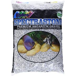 Spectrastone Special White Aquarium Gravel for Freshwater Aquariums, 5-Pound Bag