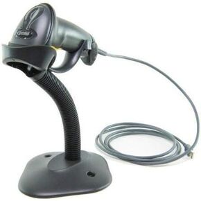 Symbol Zebra LS2208 Corded Handheld Standard Range Laser Barcode Scanner, Twilight Black (LS2208-SR20007R) (Renewed)