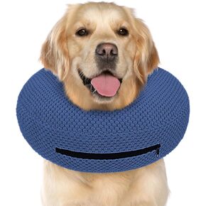 Supet Inflatable Dog Cone Collar for Dogs to Stop Licking, Dog Donut Collar After Surgery, Soft Pet Cone for Small Medium Large Dogs