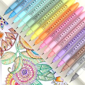 0.38mm Fine Point Pens,16Pcs Colored Fineliner Marker Pens, Extra Fine Tip Bible Pens No Bleed Through Pen for Journaling,Note Taking,Planner,Coloring,Sketching, Bible Study School Office Supplies