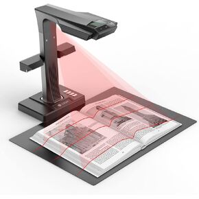 CZUR ET24 Pro Professional Book Scanner, 24MP Document Camera, 3rd Gen Auto-Flatten & Deskew Tech, A3 Document Scanner, 180+ Languages OCR, Support HDMI, for Windows/MacOS/Linux