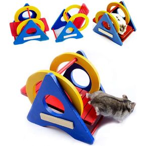 H&R Hamster Toys ، Guinea Pig Rainbow Play Toys Toys Syrian Hamster Exerise Toy Assories for Hamster ، Guinea Pig ، Hedgehog ، Small Animals Cage Decoration