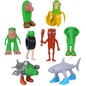 2025 New Italian Brainrot Toy Figures Animals Tralalero Tralala Figure Bombardiro Crocodilo for Cake Toppers Birthday Gifts Party Decorations