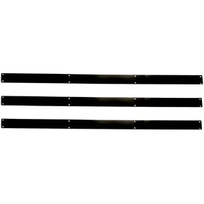 Schneiders 36" Flat Plate Metal Chew Guards - Set of 3 | Durable Steel for Protecting Wooden Posts & Boards from Horse Chewing | Color Black