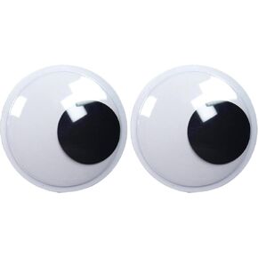 FOONEA 7.5inch Giant Googly Wiggle Eyes with Self Adhesive, Large Eyes 2 Pack for Christmas Tree Party Decorations