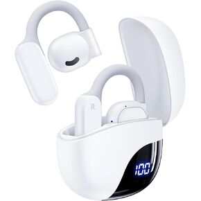 AI Translation Earbuds Real Time 164 Languages 80H Playtime Translator Ear Buds Audifonos Traductores Inglés Español Wireless Earphones Bluetooth Headphones for Travel Business Meeting Learning White